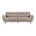 **Canapé moderne en tissu beige avec piètement en métal**